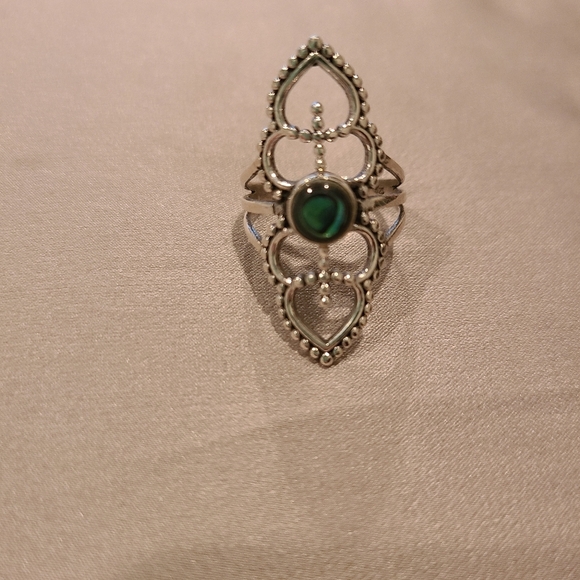 Sterling silver abalone shell ring - Picture 6 of 6